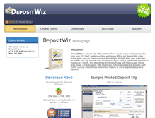 Tablet Screenshot of depositwiz.com